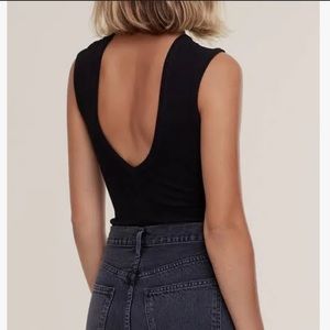 Like new Agolde Sutton V-Back Bodysuit